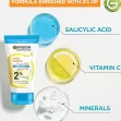 Garnier fast clear 2% salicylic acid & vitamin C 3in1 anti-acne exfoliating wash