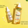 Garnier fast bright vitamin C brightening purifying face gel wash
