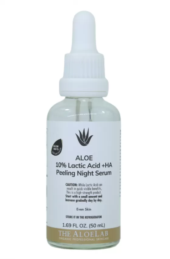 The AloeLab 10% Lactic Acid +HA Peeling Night Serum