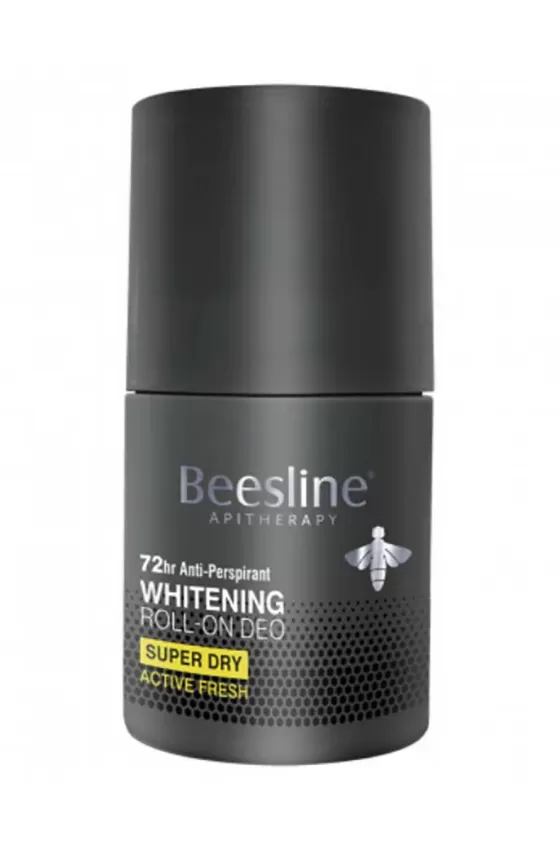 Beesline Whitening Roll-On Deo Suoer Dry, Silver Power Active Fresh