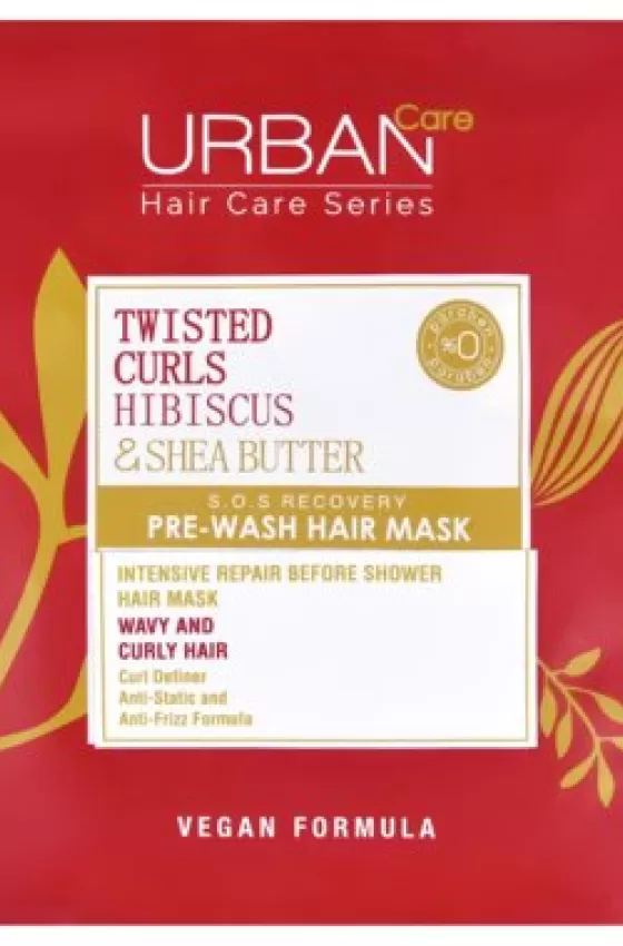 Urban Care Twisted Curls Hibiscus And Shea Butter Pre-Wash Hair Mask For Wavy And Curly Hair