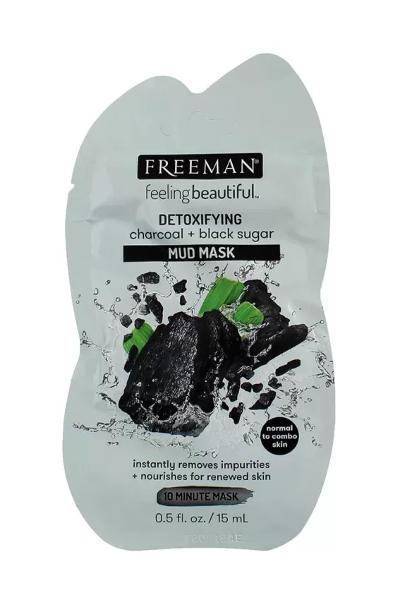Freeman Detoxifying Charcoal & Black Sugar Mud Mask Sachet