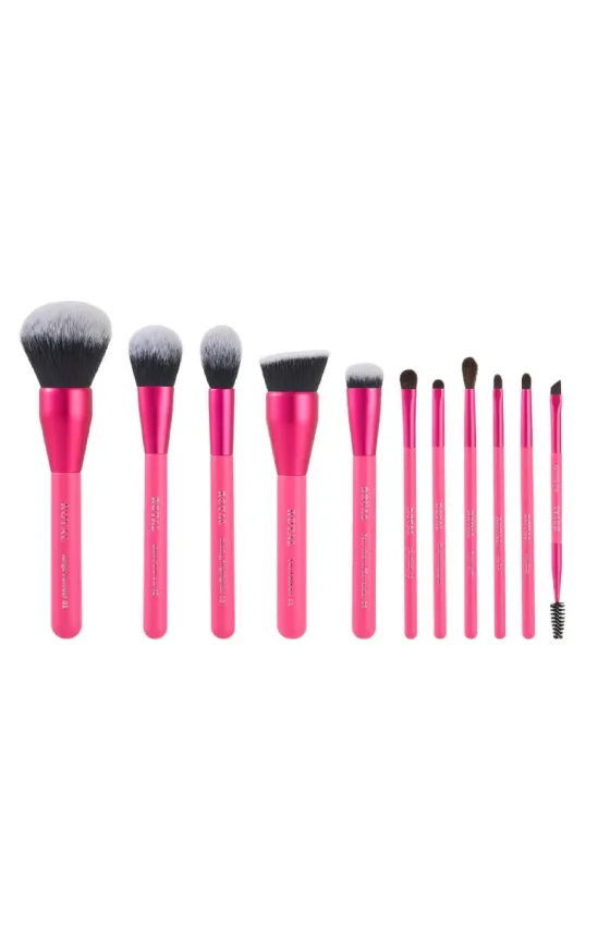 ROYAL COSMETICS Hot Pink-11 piece brush set