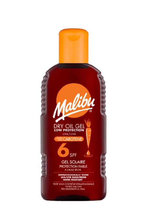 MALIBU Dry Oil Gel SPF6 with Carotene - 200ml