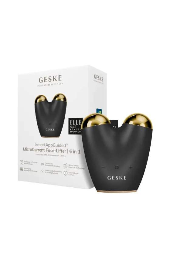 GESKE MicroCurrent & MicroDermabrasion Face-Lifter | 6 in 1 - Grey