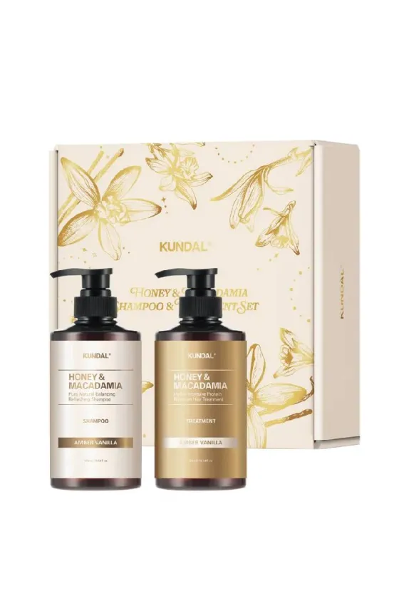 KUNDAL Nature Hair Care Holiday Edition 300 ML - Amber Vanilla