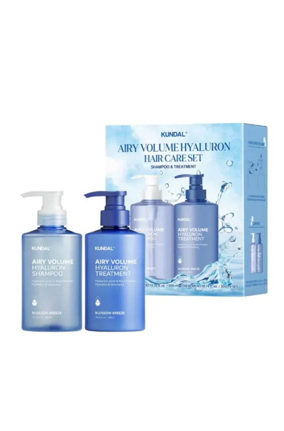 KUNDAL Airy Volume Hyaluron Hair Care Set
