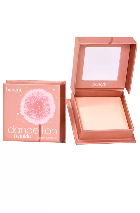 BENEFIT COSMETICS DANDELION TWINKLE SOFT NUDE-PINK HIGHLIGHTER FULL SIZE