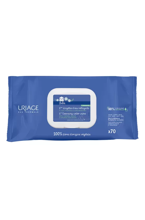 URIAGE BEBE 1ST CLEANSING WATER WIPES