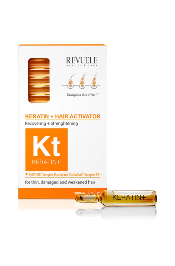 REVUELE KERATIN+ AMPOULES HAIR RESTORATION ACTIVATOR