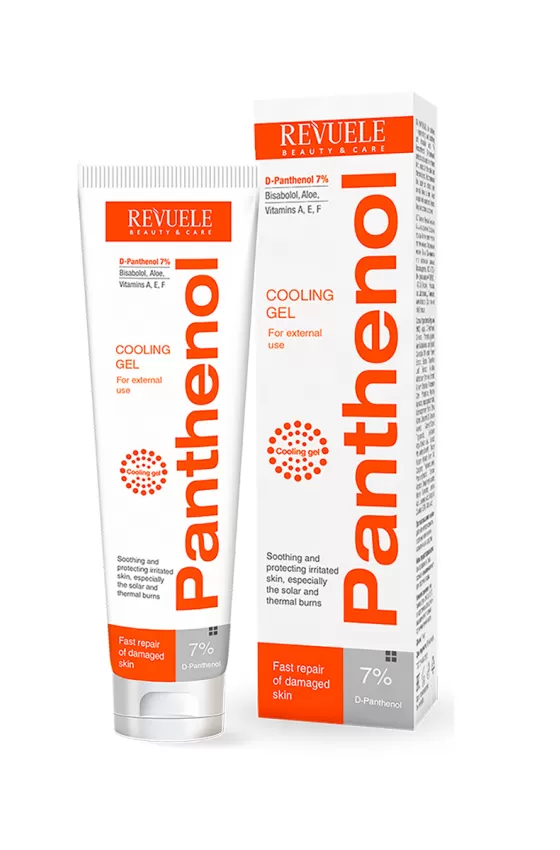 REVUELE PANTHENOL COOLING GEL FOR SOLAR AND THERMAL BURNS