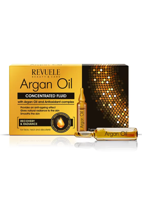 REVUELE ARGAN OIL AMPOULES CONCENTRATED FLUID WITH ARGAN OIL AND ANTIOXIDANT COMPLEX  