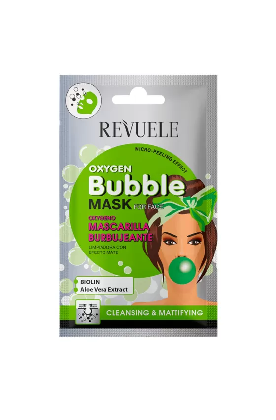 REVUELE CLEANSING OXYGEN BUBBLE MASK WITH MATTIFYING EFFECT