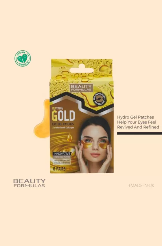 BEAUTY FORMULAS REVIVING GOLD EYE GEL PATCHES