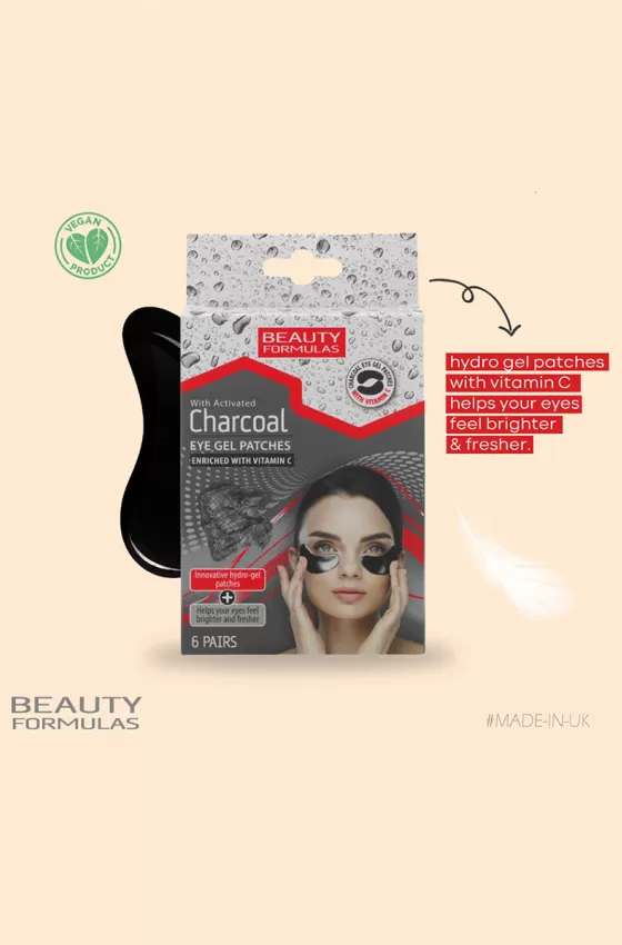 BEAUTY FORMULAS CHARCOAL EYE GEL PATCHES