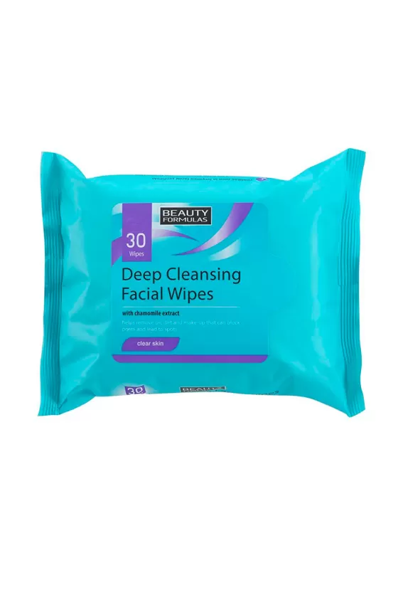 BEAUTY FORMULAS DEEP CLEANSING FACIAL WIPES