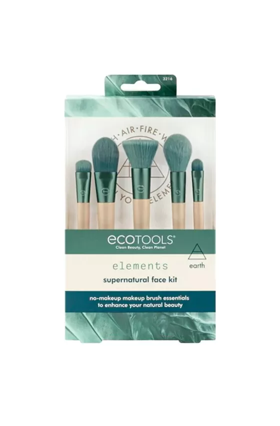 EcoTools SuperNatural Face Kit 5 Brushes WAW Beauty