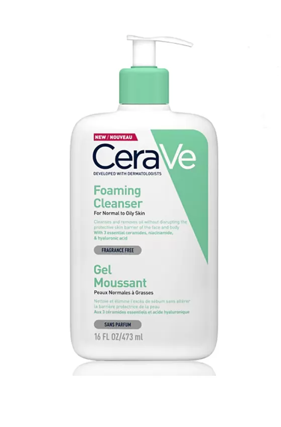 CERAVE FOAMING CLEANSER FOR NORMAL TO OILY SKIN - 473ML
