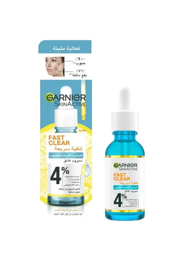 Garnier fast clear 4% salicylic acid anti-acne treatment booster serum