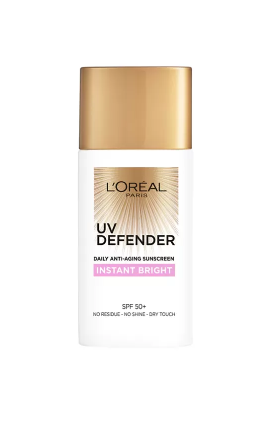 L'Oreal Paris UV Defender Sunscreen SPF50+- Instant Bright