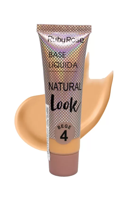 RUBY ROSE NATURAL LOOK LIQUID FOUNDATION - BEGE 4