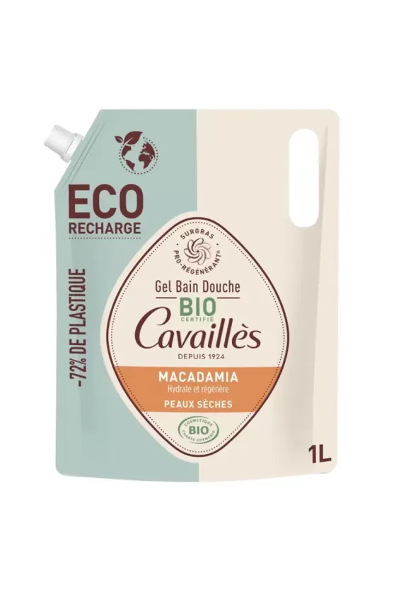 ROGÉ CAVAILLÈS Eco-Recharge Bath & Shower Gel With Organic Macadamia
