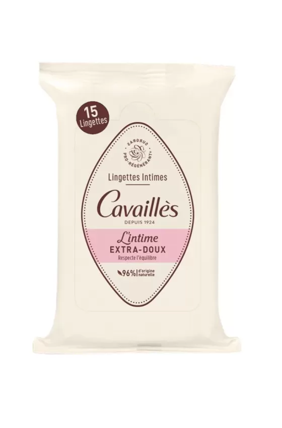 ROGÉ CAVAILLÈS Extra Gentle Intimate Wipes - Daily Use - 15 Wipes