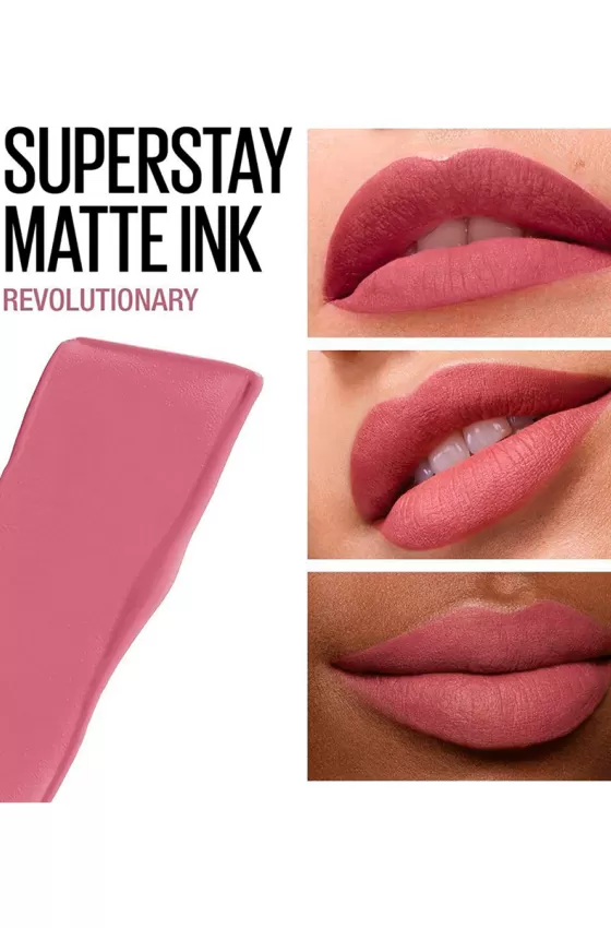 Maybelline SUPERSTAY MATTE INK PINKS LIQUID LIPSTICK - 180 REVOLUTIONARY